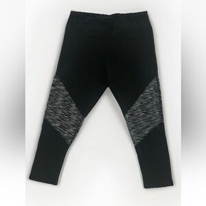 Women’s Black and Gray Leggings Medium